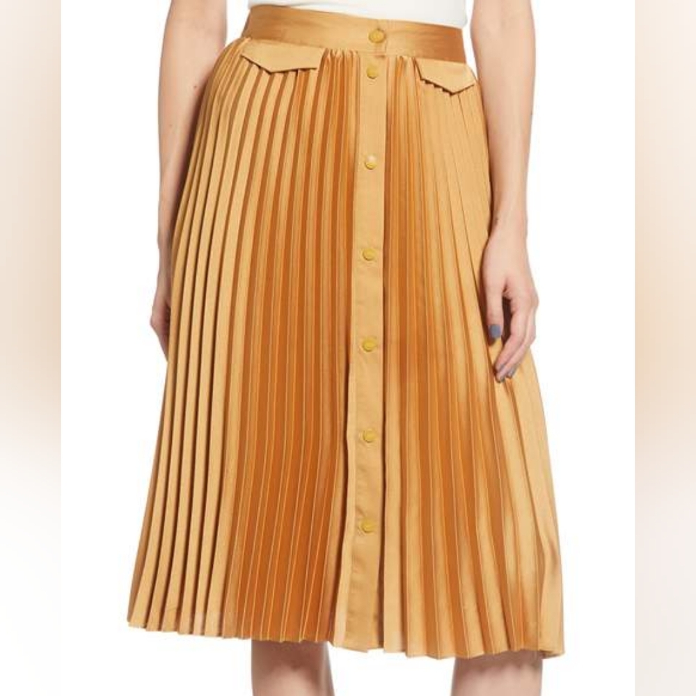 Scotch & Soda Midi Pleated Skirt